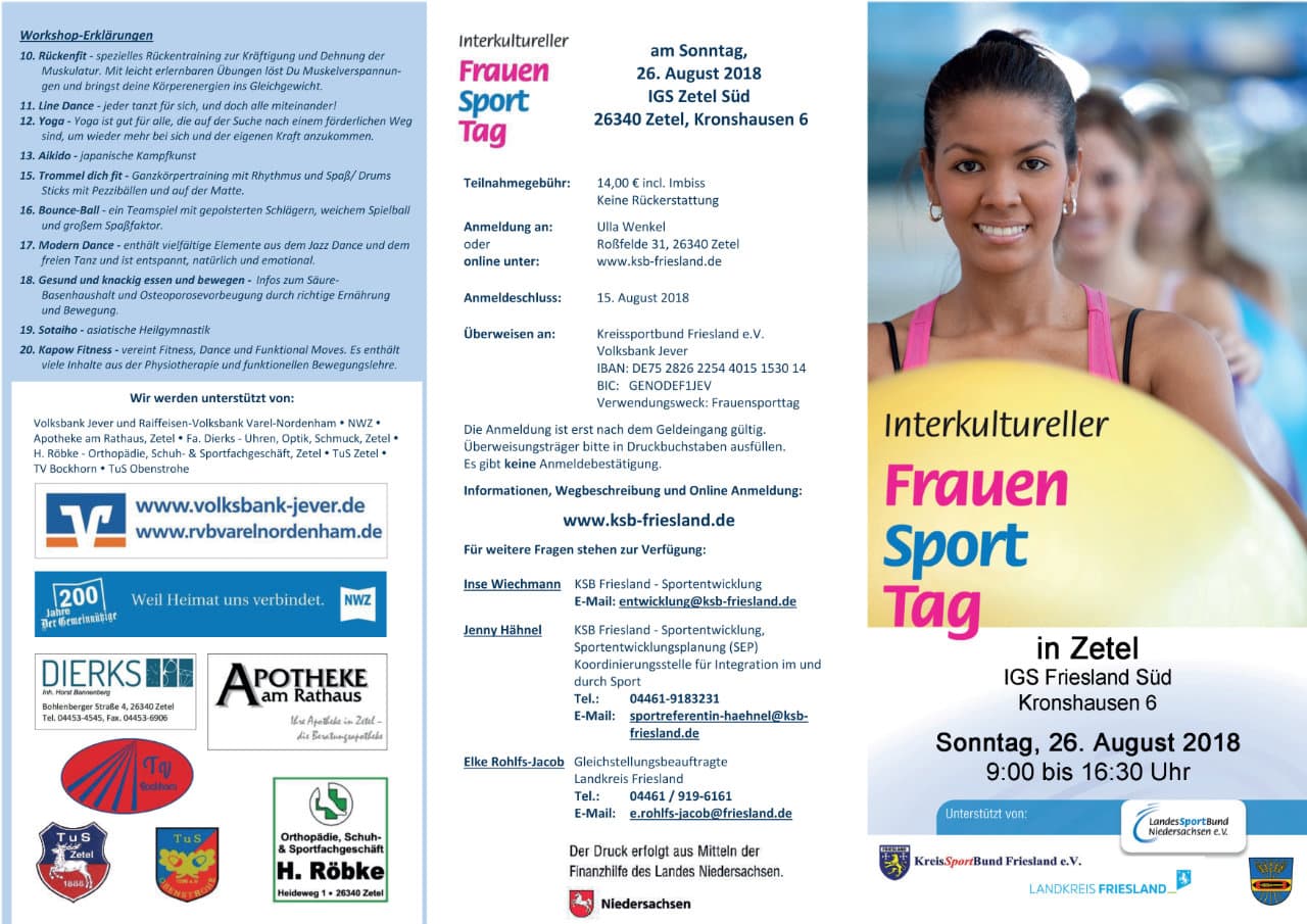 26.08.2018 – Interkultureller Frauen Sport Tag in Zetel