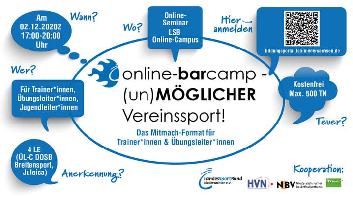 Online BarCamp für Trainer*innen & Übungsleiter*innen