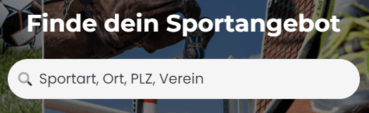 Finde deinen Sport